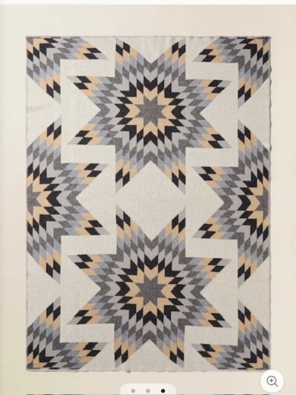 Faherty yellowtail patchwork blanket NWT - Picture 2 of 6